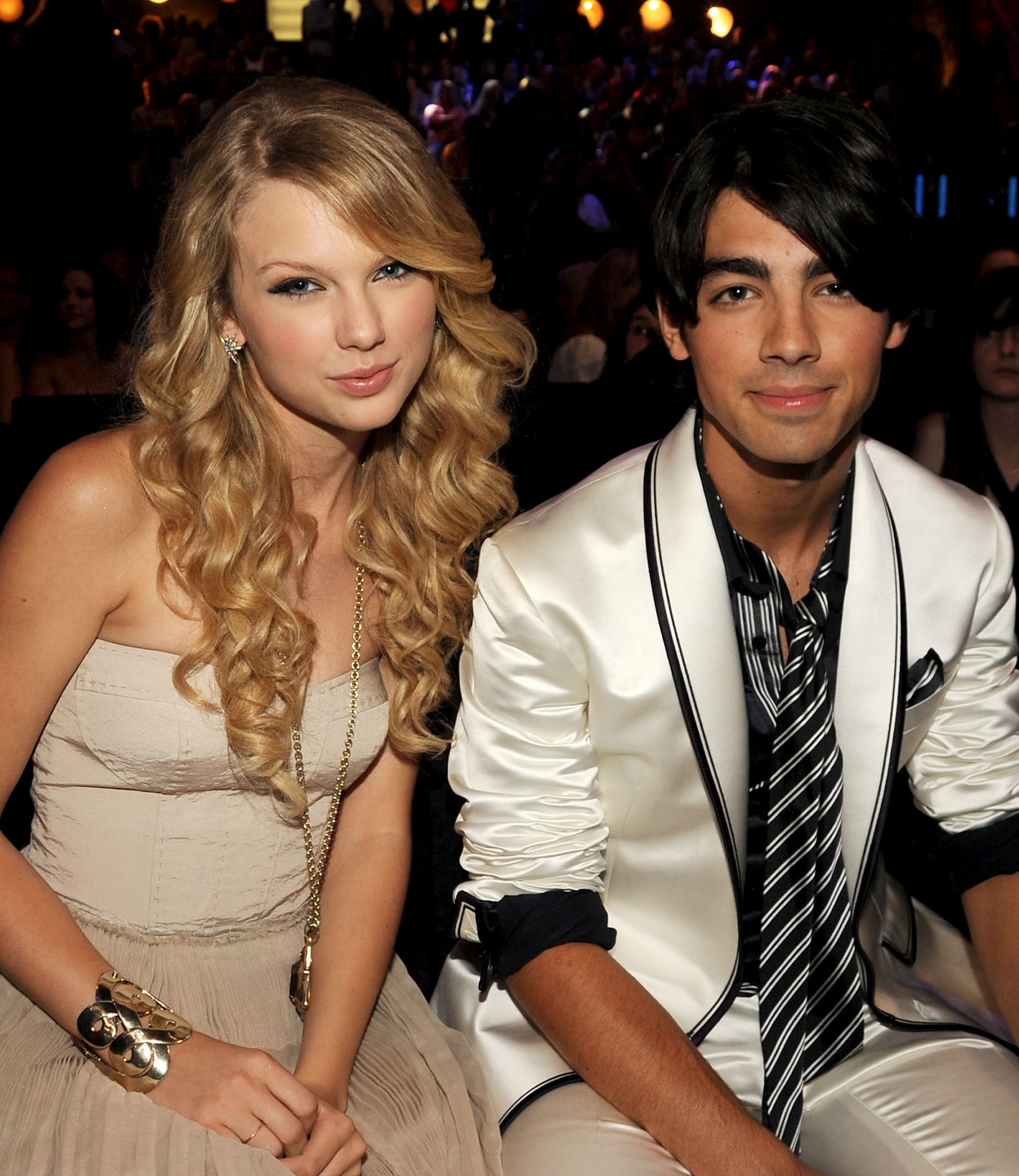 Close-up of Taylor and Joe sitting together