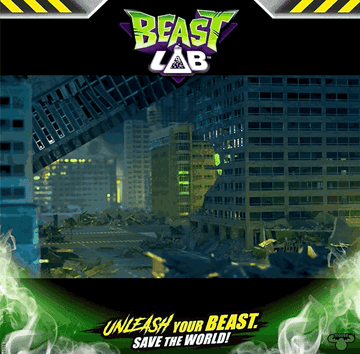 Beast stomping through city