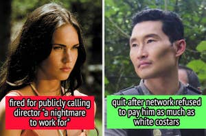 Megan Fox was fired for publicly calling director "a nightmare to work for," and Daniel Dae Kim quit after network refused to pay him as much as white costars