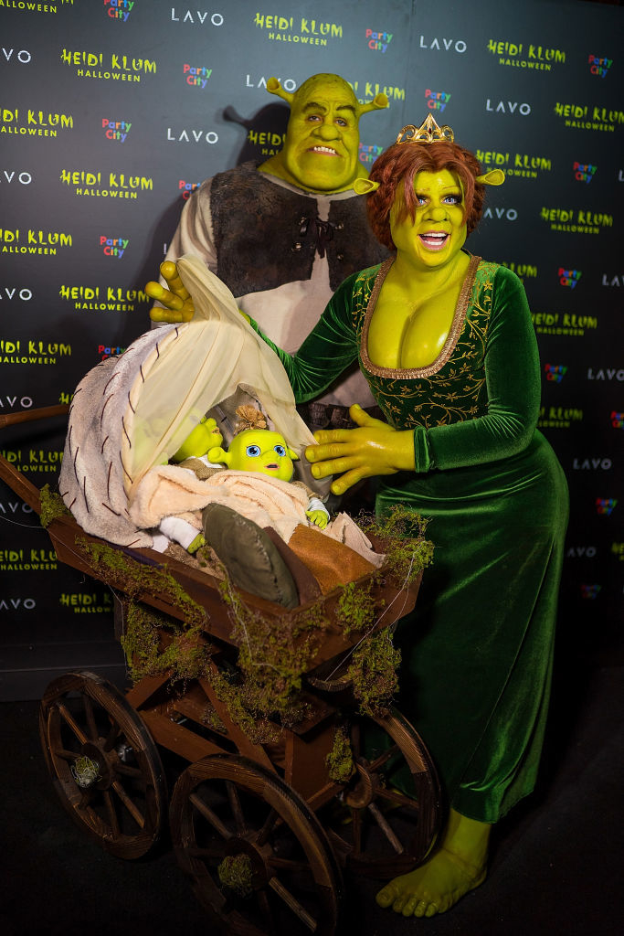 Tom and Heidi as Shrek and Fiona