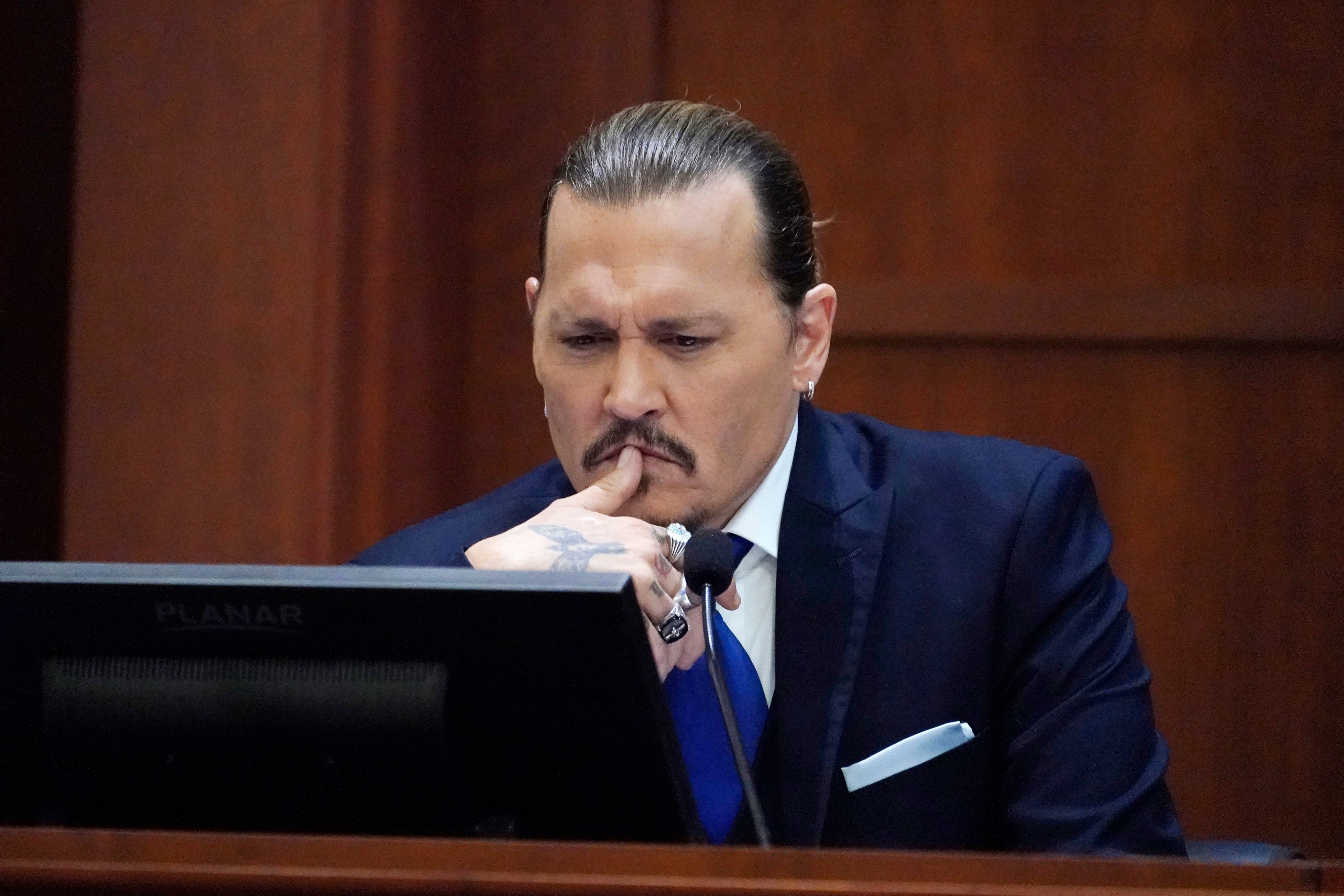 Johnny Depp on the stand