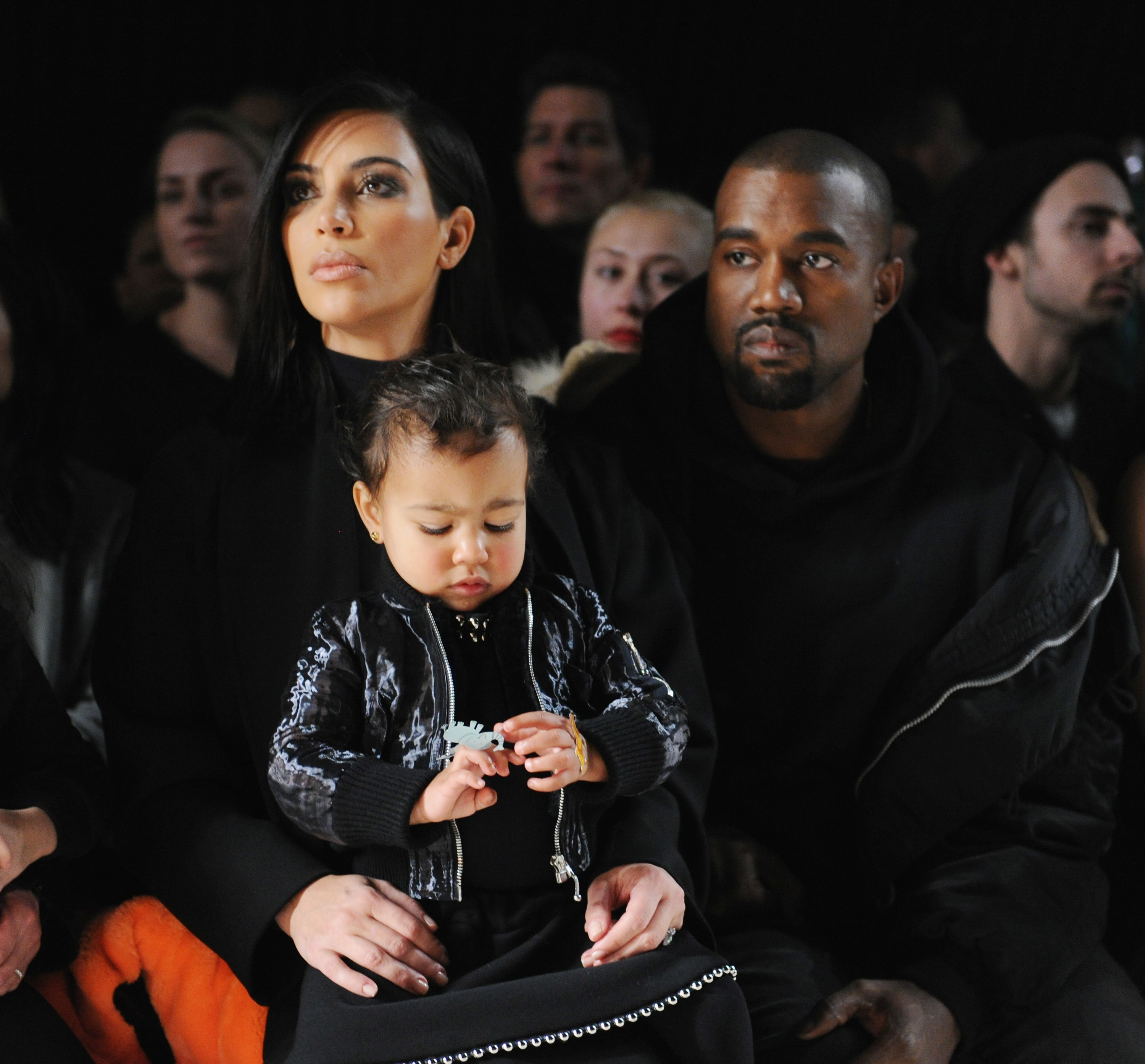 Kim, North, and Kanye