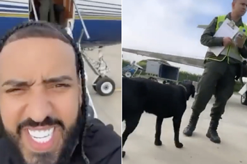 french montana in plane video