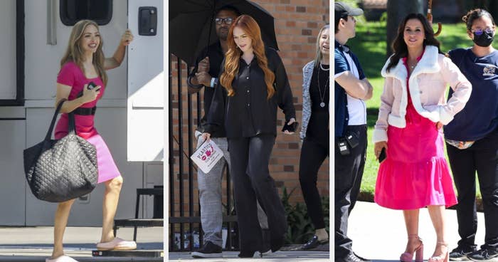 paparazzi photos of each actress in their mean girls outfits
