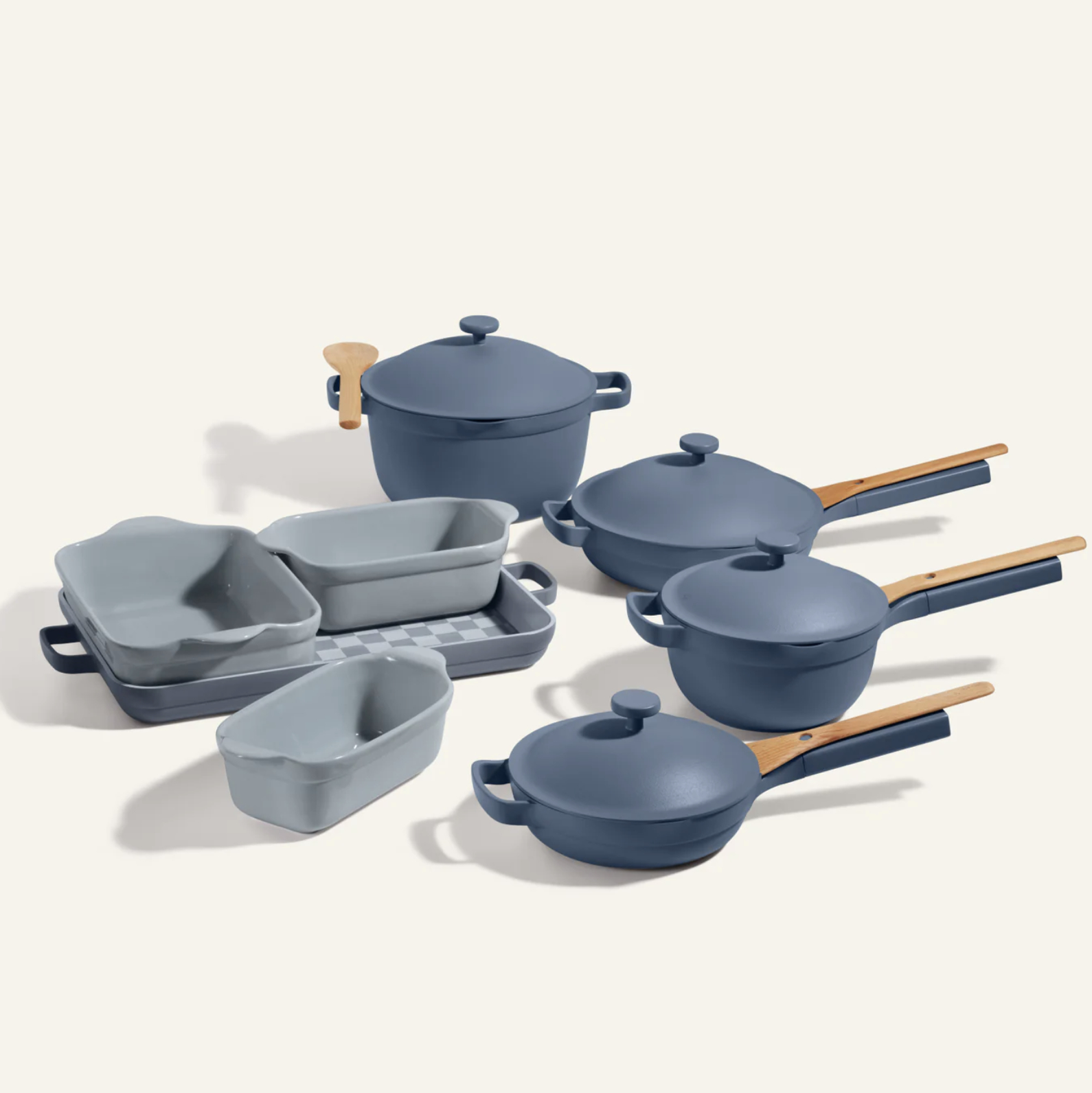 the ultimate cookware set in blue