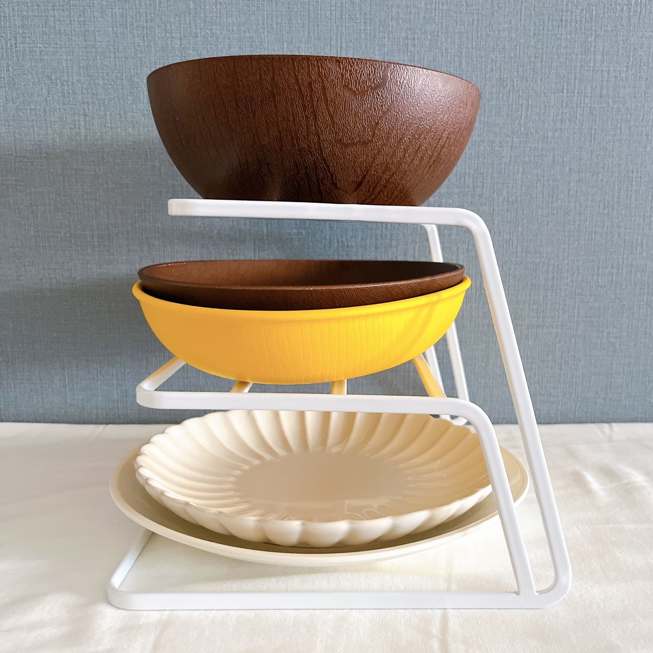 ロフトのオススメのグッズ「ディッシュストレージ 3段 ホワイト 7509 tower（タワー）」