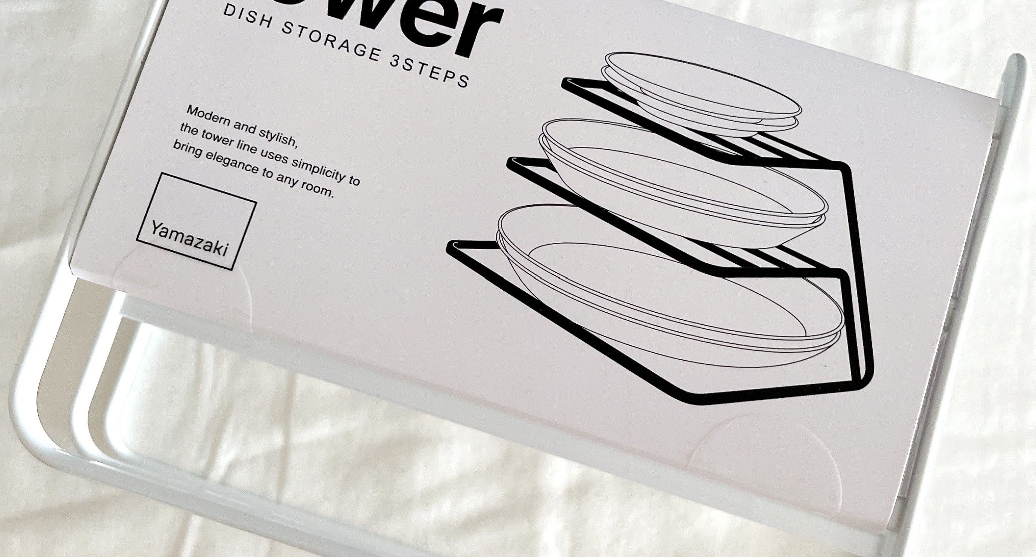 ロフトのオススメのグッズ「ディッシュストレージ 3段 ホワイト 7509 tower（タワー）」