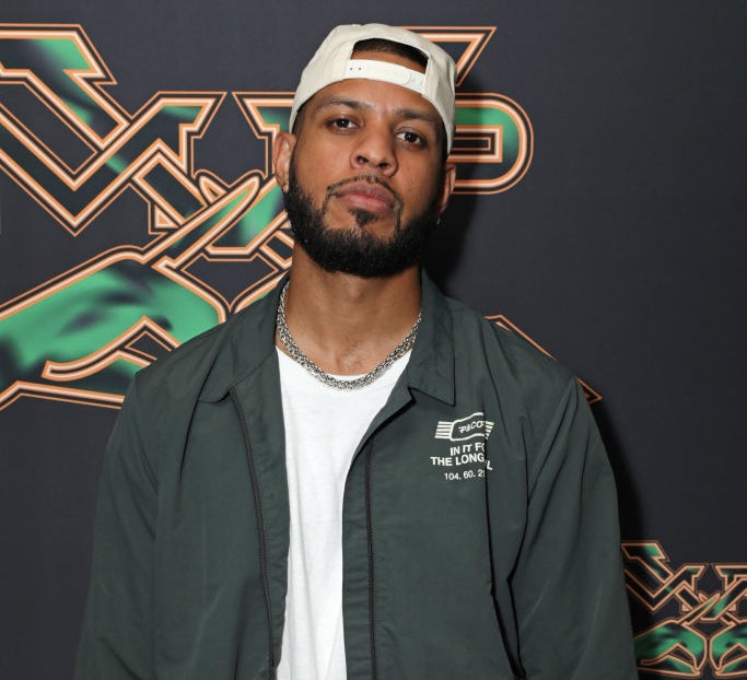 Close-up of Sarunas at a media event