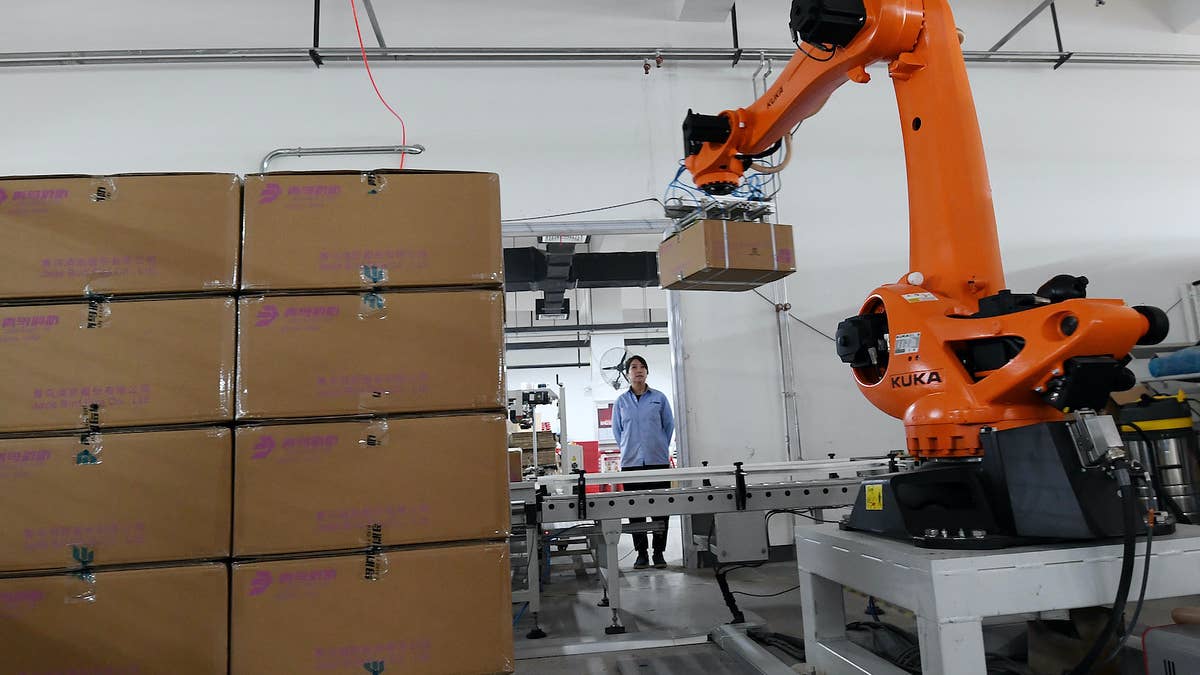 Local officials said the machine was used to pack bell peppers and other vegetables: "It wasn’t an advanced, artificial intelligence-powered robot."
