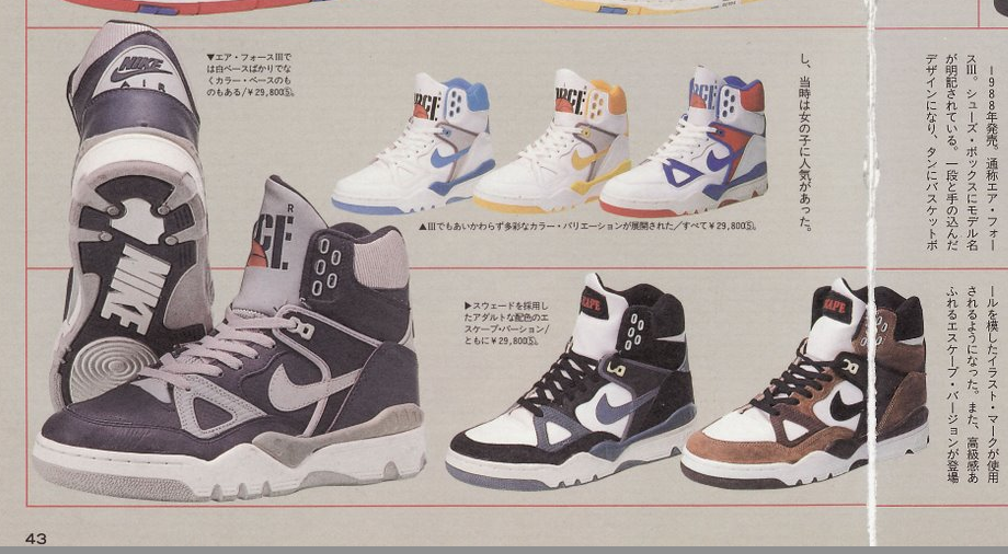 Nike Air Force 3 High Escape 1988 Catalog