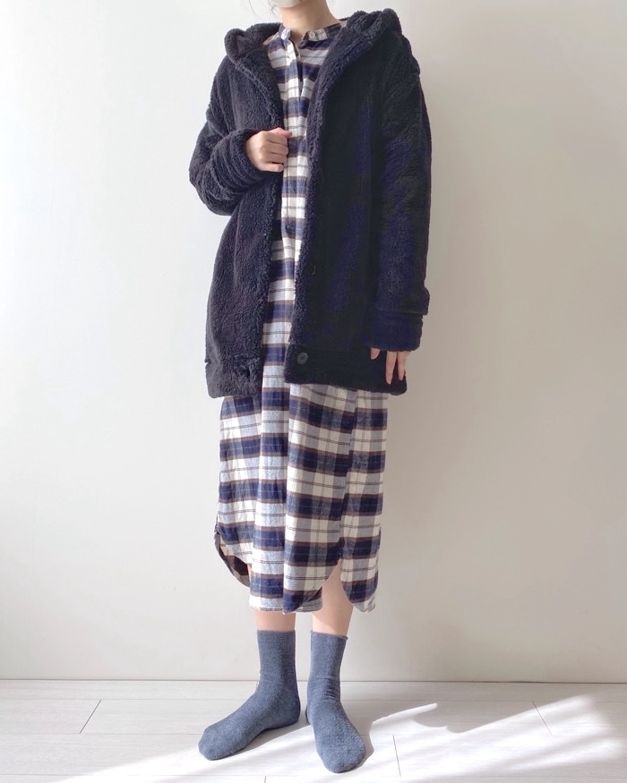 GUのオススメのパーカー「マシュマロフィールラウンジパーカ（長袖）（キャット）+E」