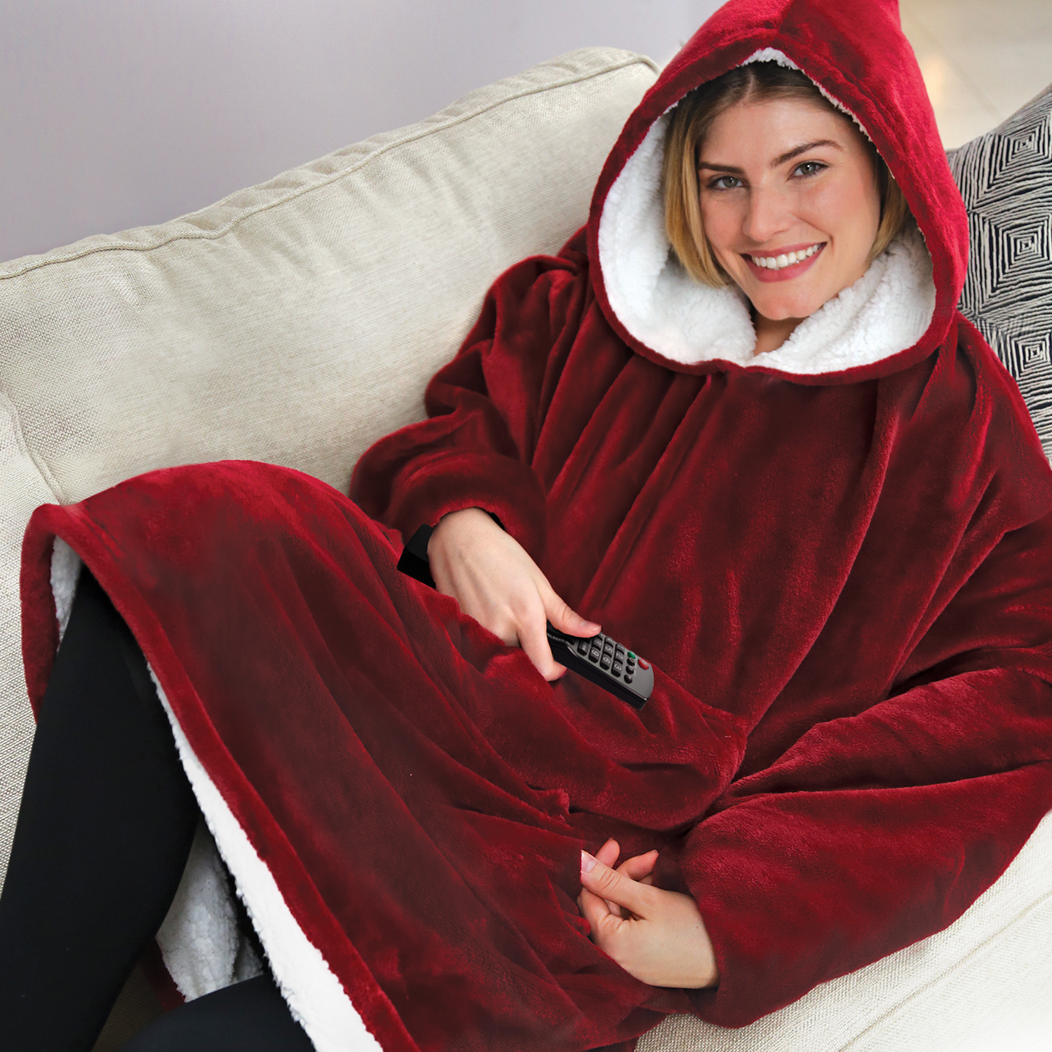 A comfy fleece robe