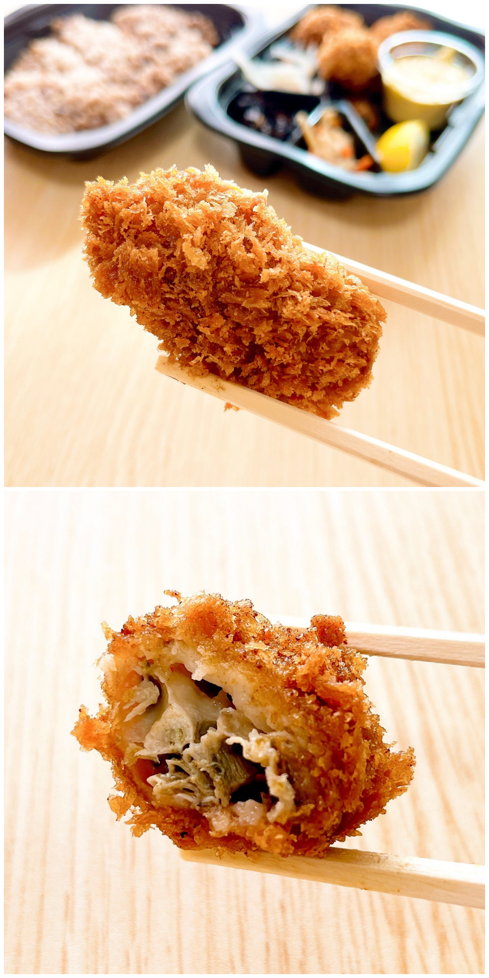 大戸屋のオススメのお弁当「大粒牡蠣フライ弁当(4個)」