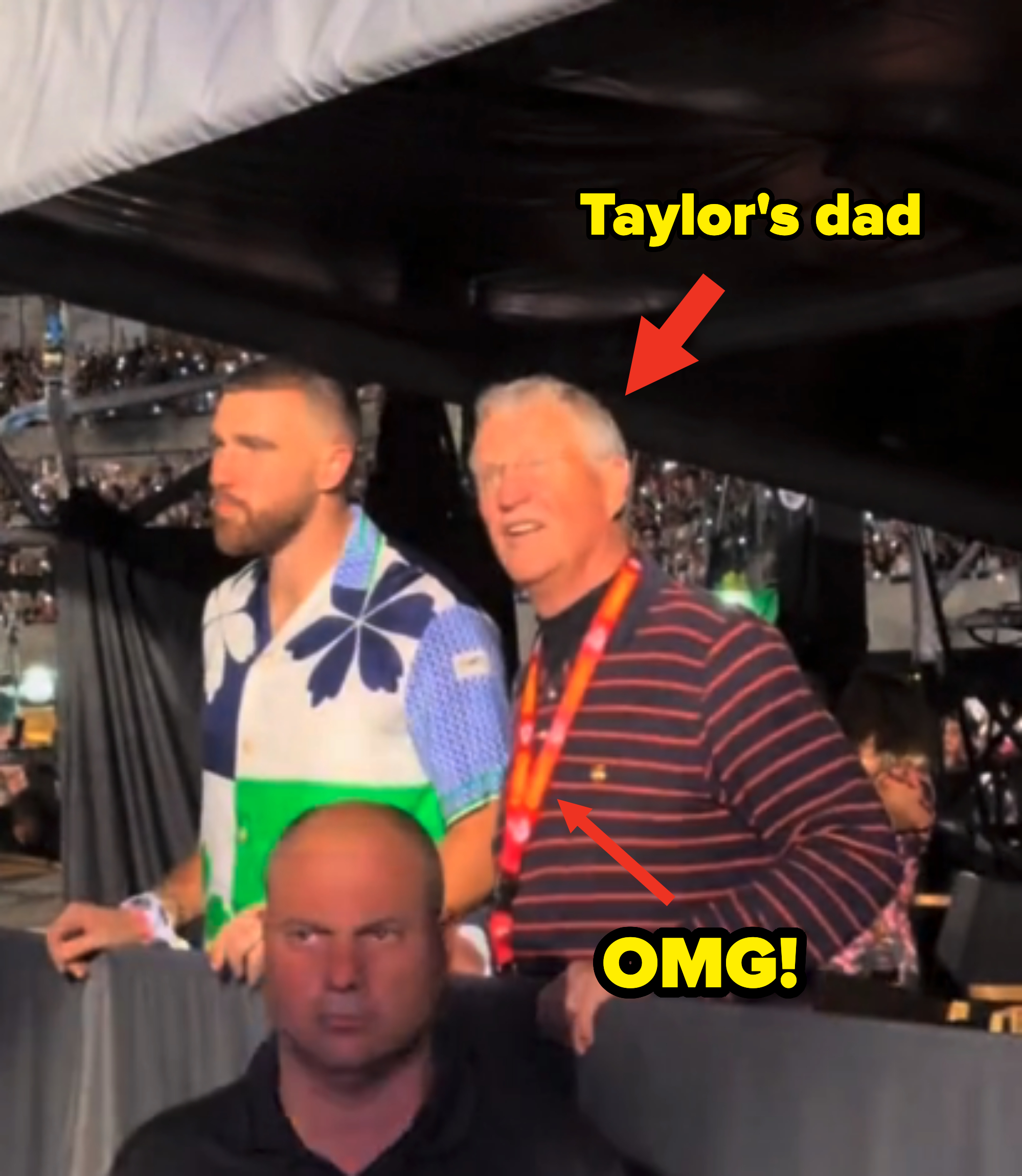 Travis with Taylor Swift&#x27;s dad