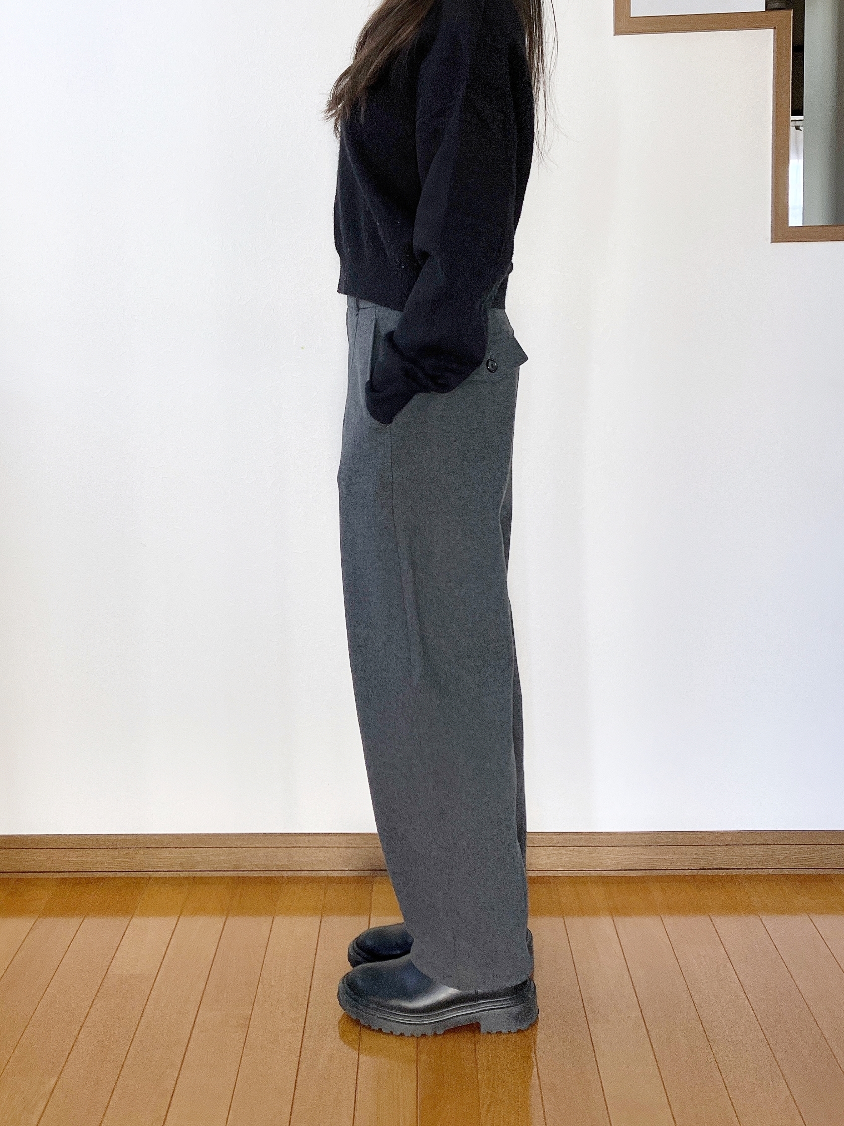 GU(ジーユー)のおすすめボトムス「ブラッシュドジャージーコクーンパンツQ」