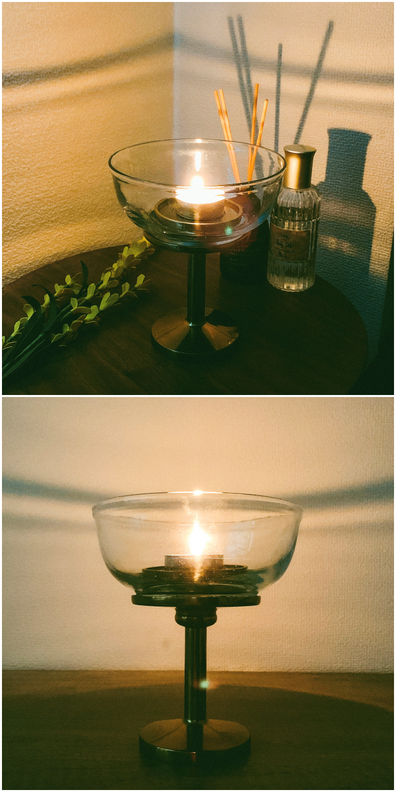 IKEA(イケア)のおすすめのインテリア「AROMATISK アロマティスク ティーライトホルダー スタンド付」