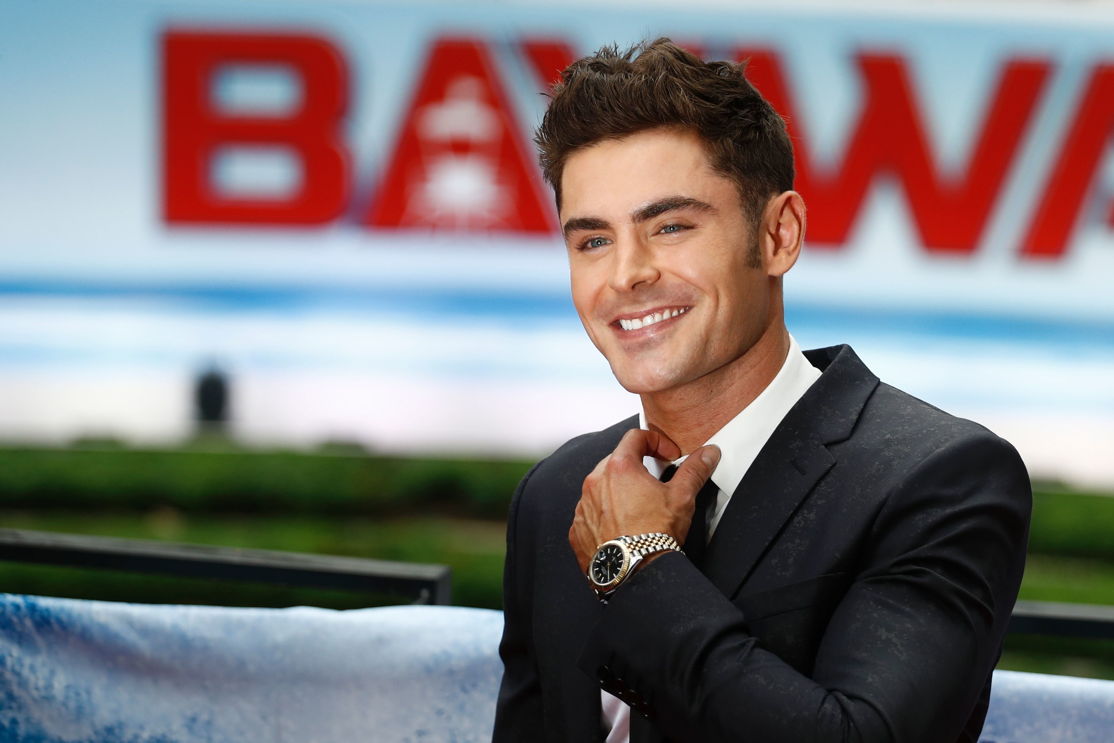 Close-up of Zac smiling