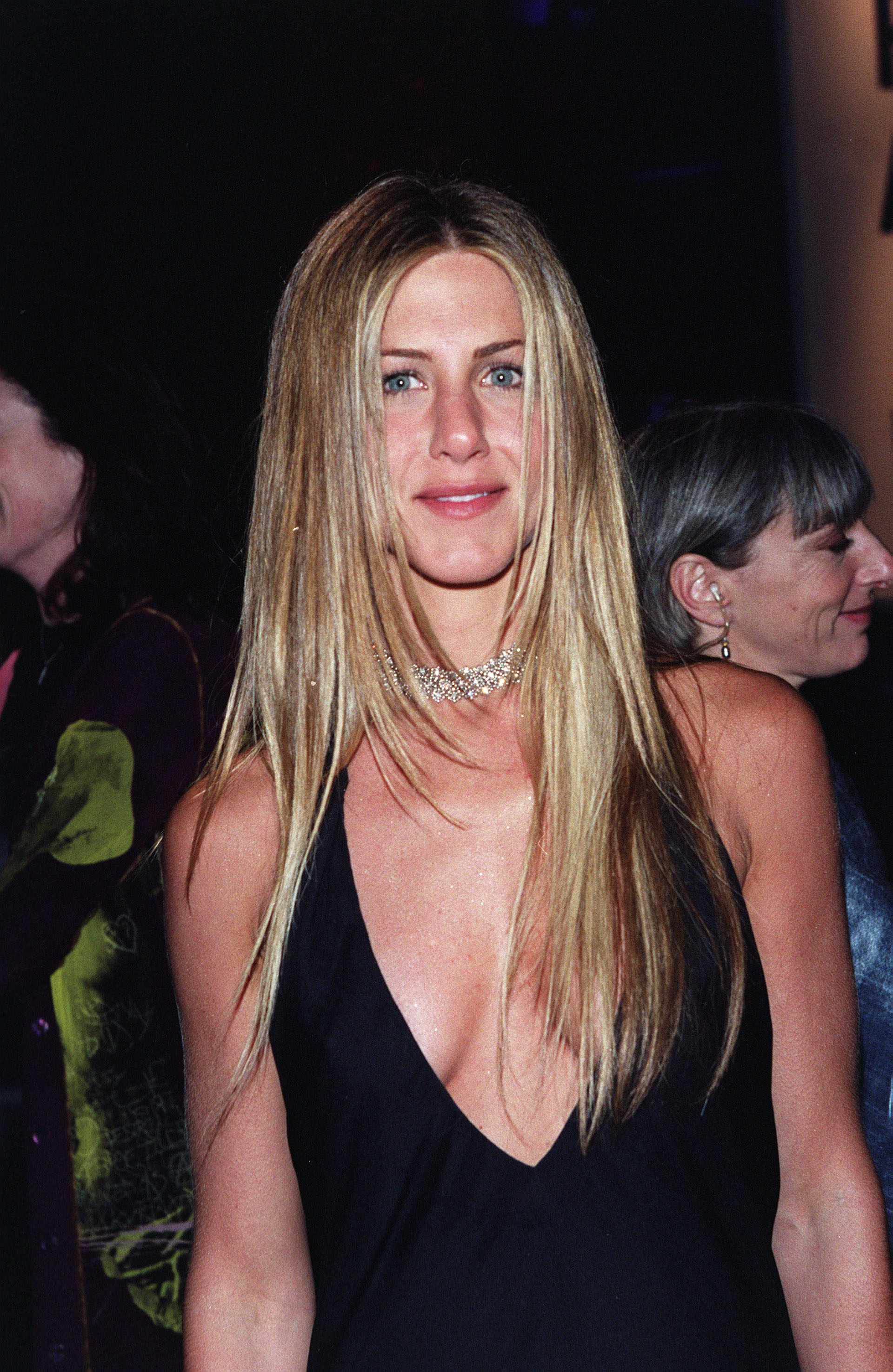 Close-up of Jennifer with long, straight hair
