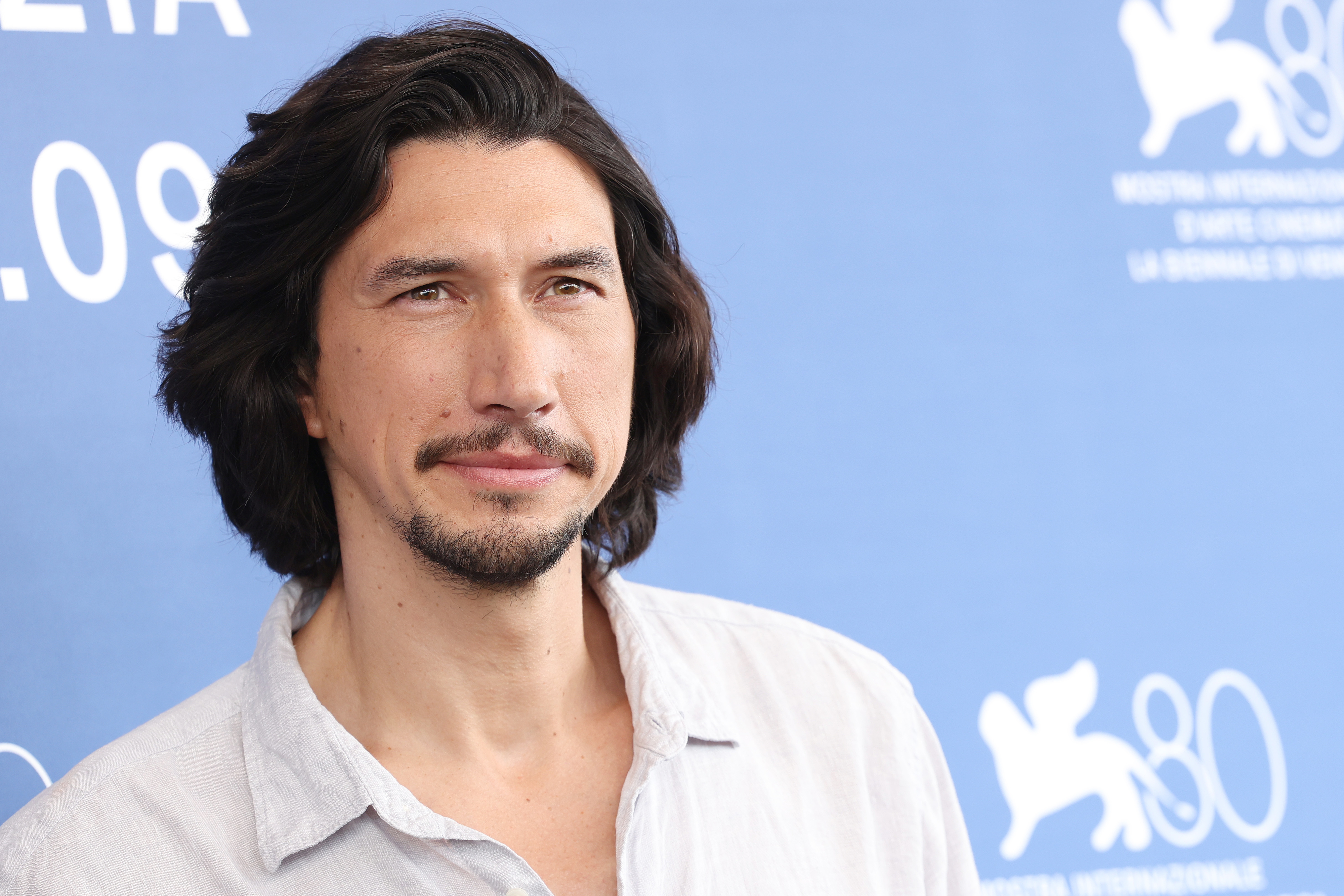 Closeup of Adam Driver