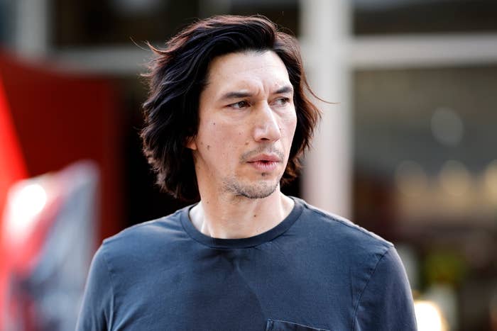 Closeup of Adam Driver