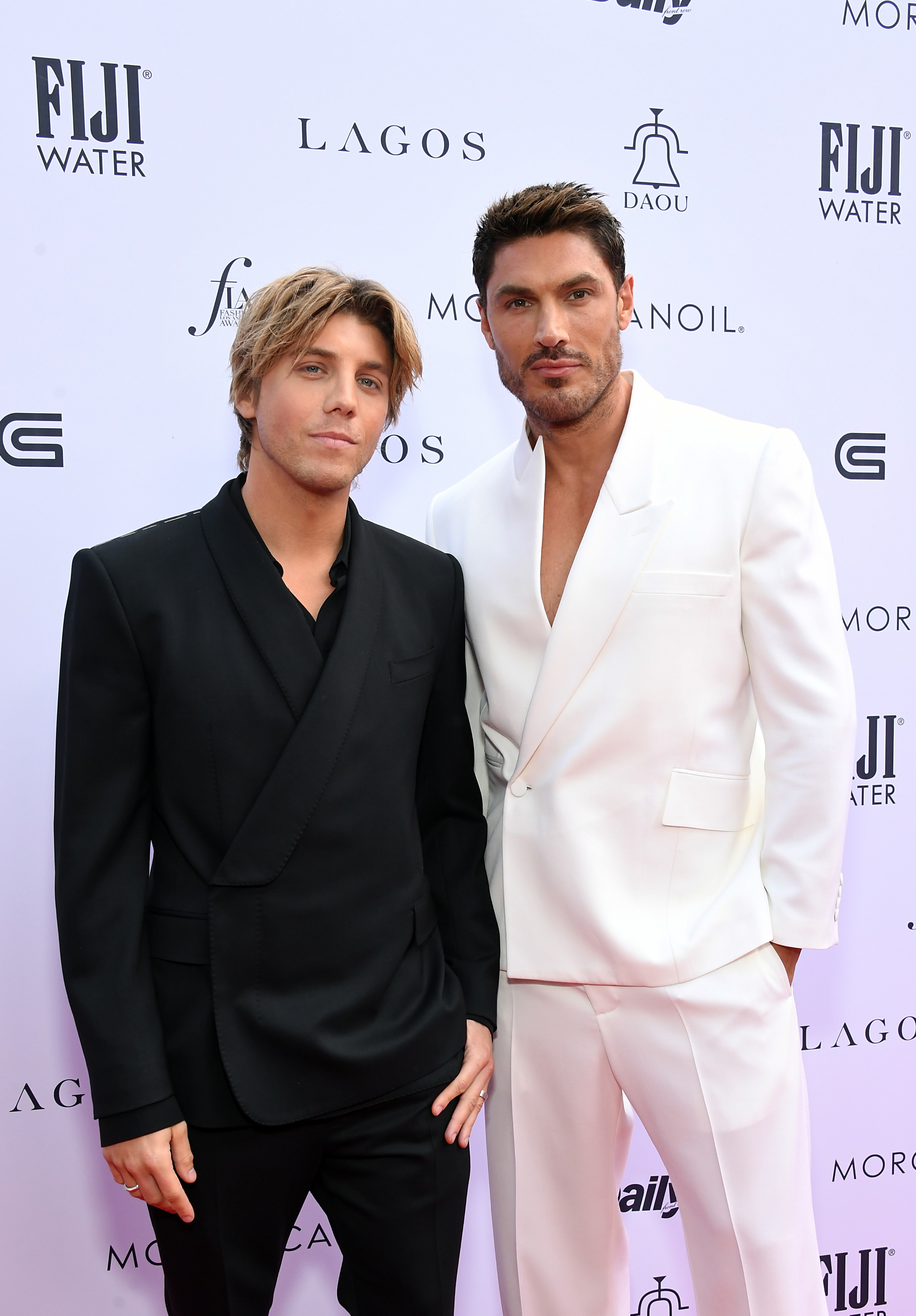 Lukas Gage and Chris Appleton on the red carpet