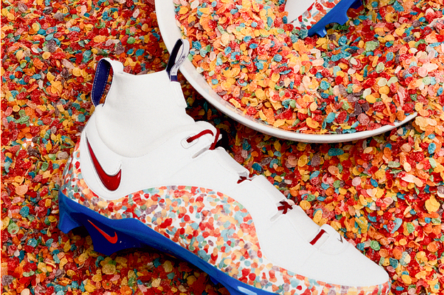 Nike Made LeBron 4 'Fruity Pebbles' Cleats