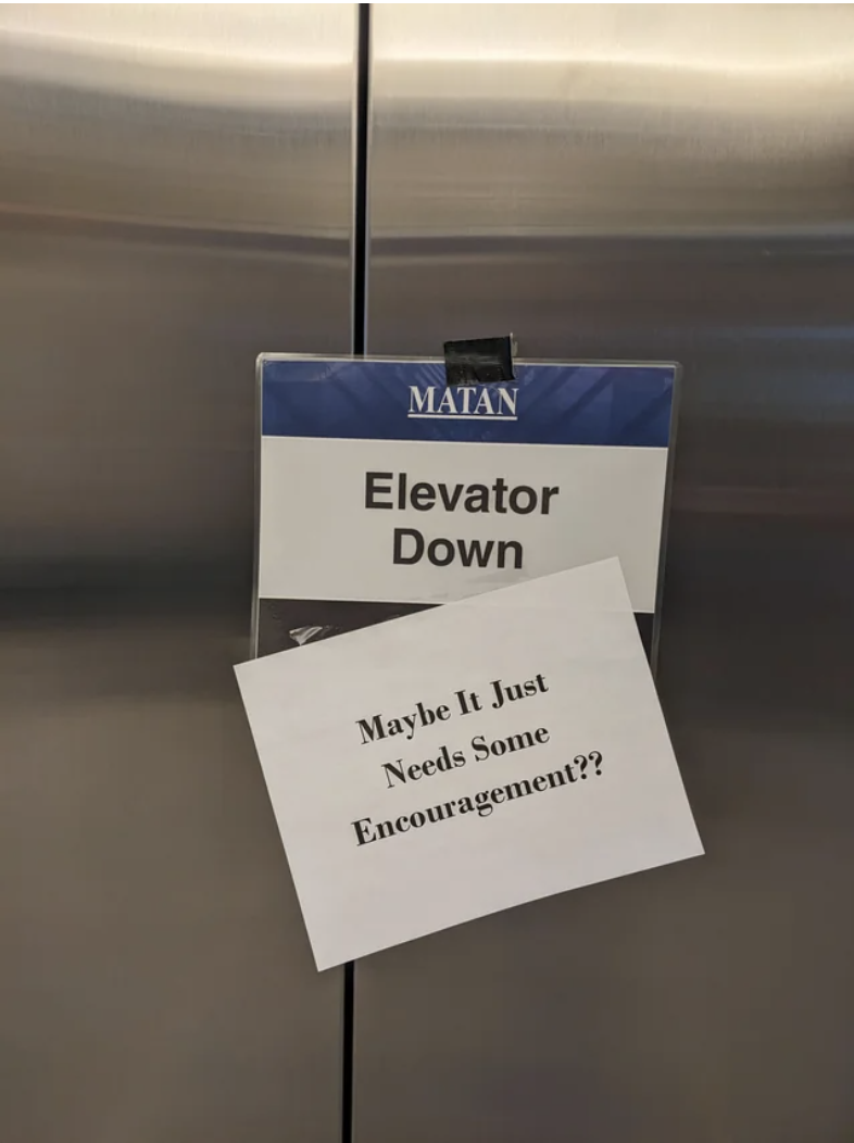 "Maybe it just needs some encouragement??"
