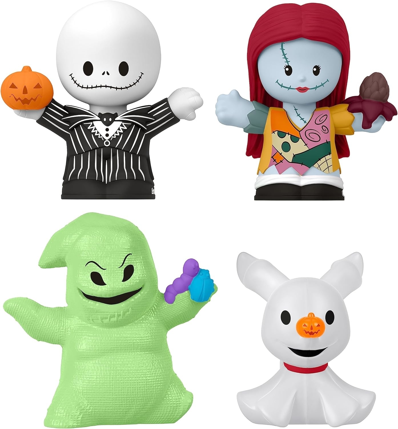 the four piece set of nightmare before christmas figurines