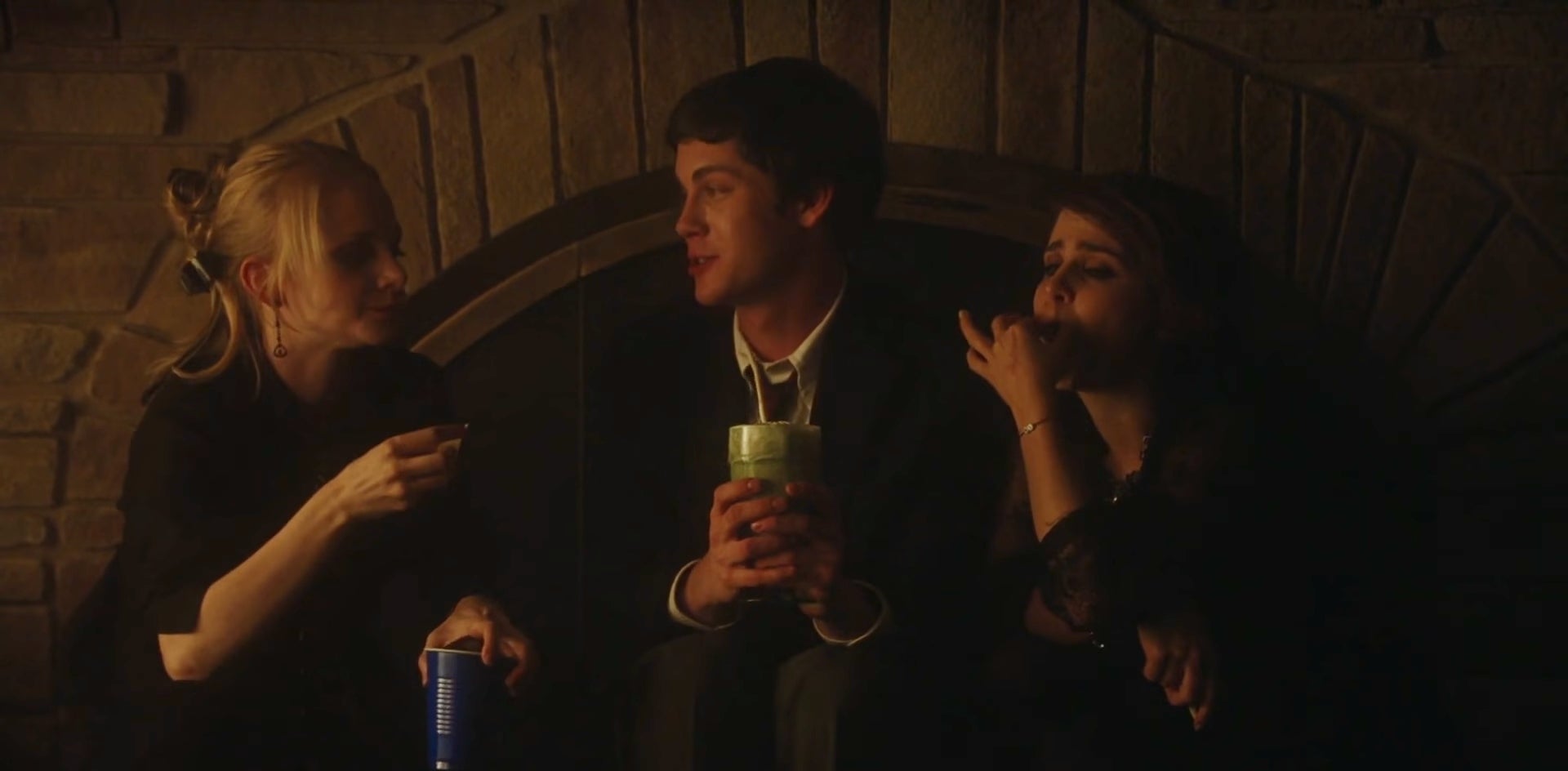 Charlie from &quot;The Perks of Being a Wallflower&quot; is socializing at a party