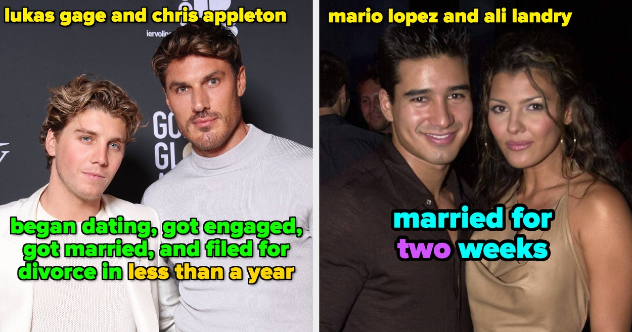 15 Celeb Couples That Got Married And Broke Up All Within The Span Of A Year 15 Celeb Couples That Got Married And Broke Up All Within The Span Of A Year