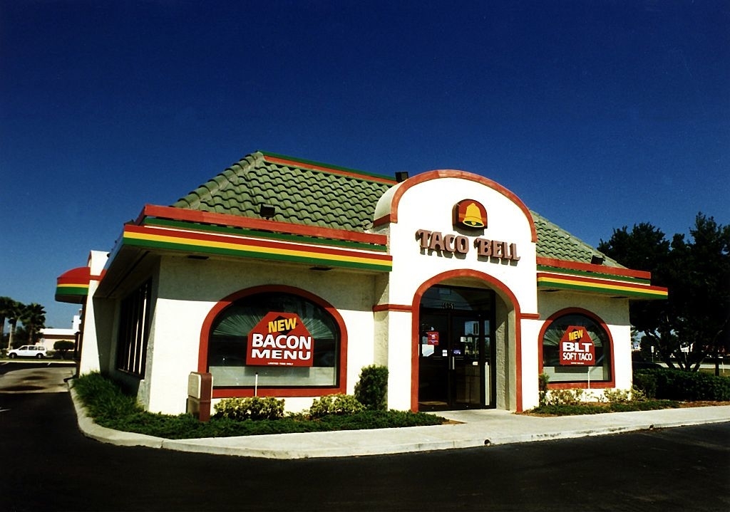 Taco Bell restaurant photographed in 1996