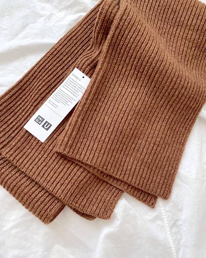 ユニクロのオススメのストール「チャンキーストール」