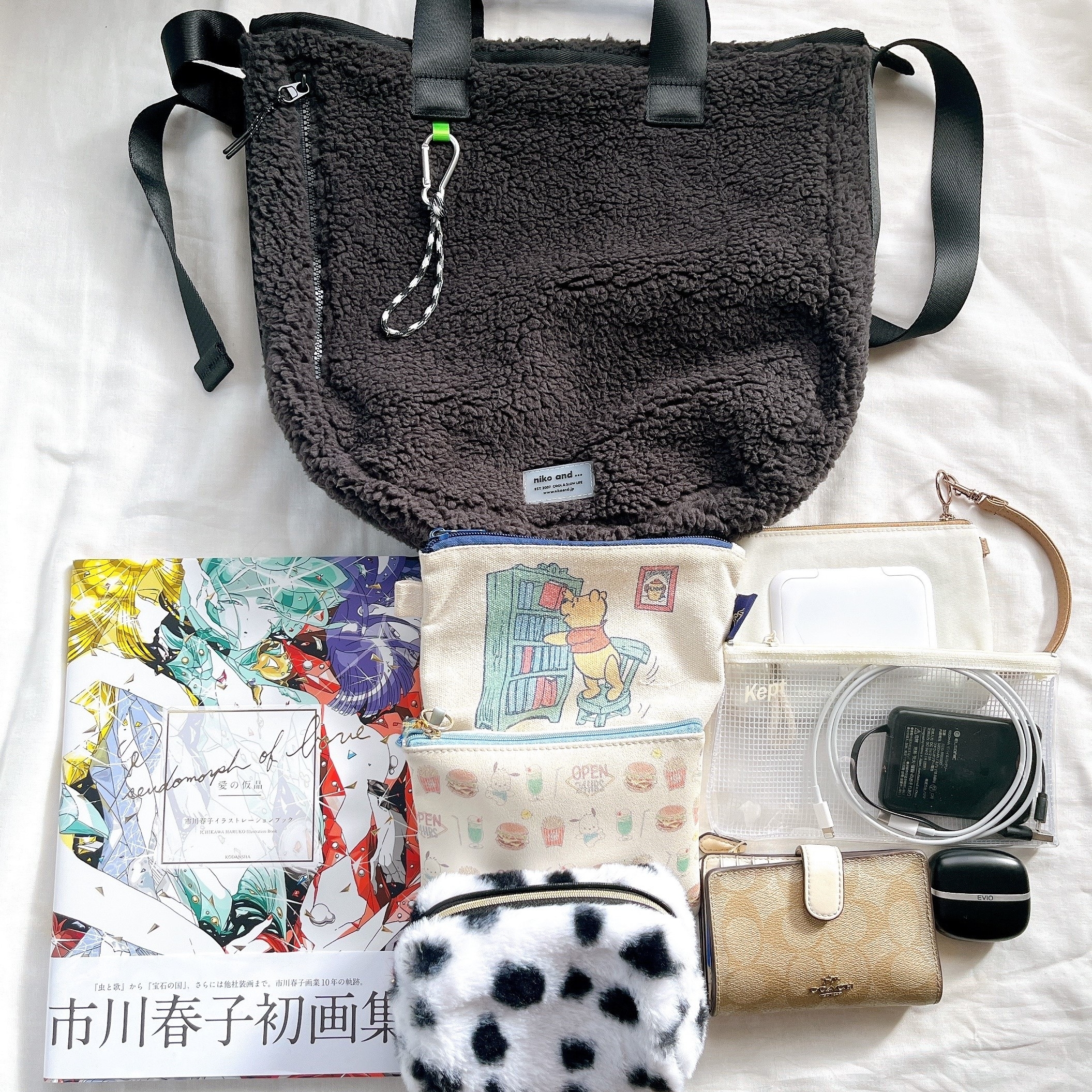 ニコアンドのオススメのバッグ「オリジナルロゴキルトショルダーバッグ」