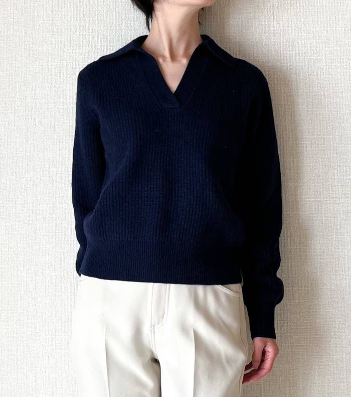 UNIQLO（ユニクロ）のオススメのトップス「ラプレミアムラムポロセーター（長袖）」