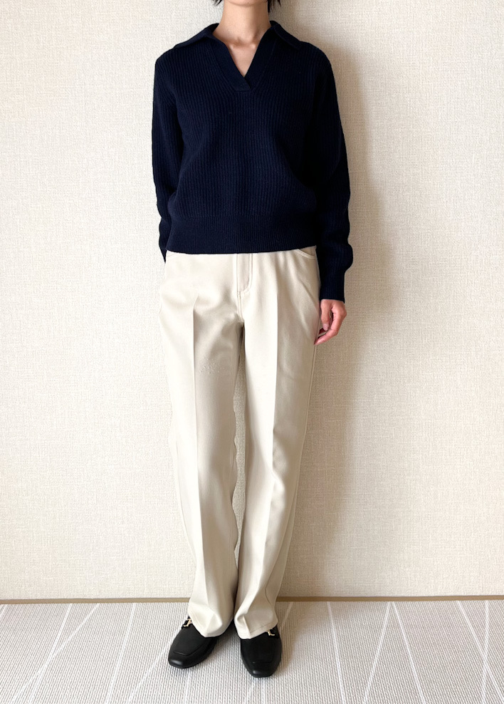 UNIQLO（ユニクロ）のオススメのトップス「ラプレミアムラムポロセーター（長袖）」