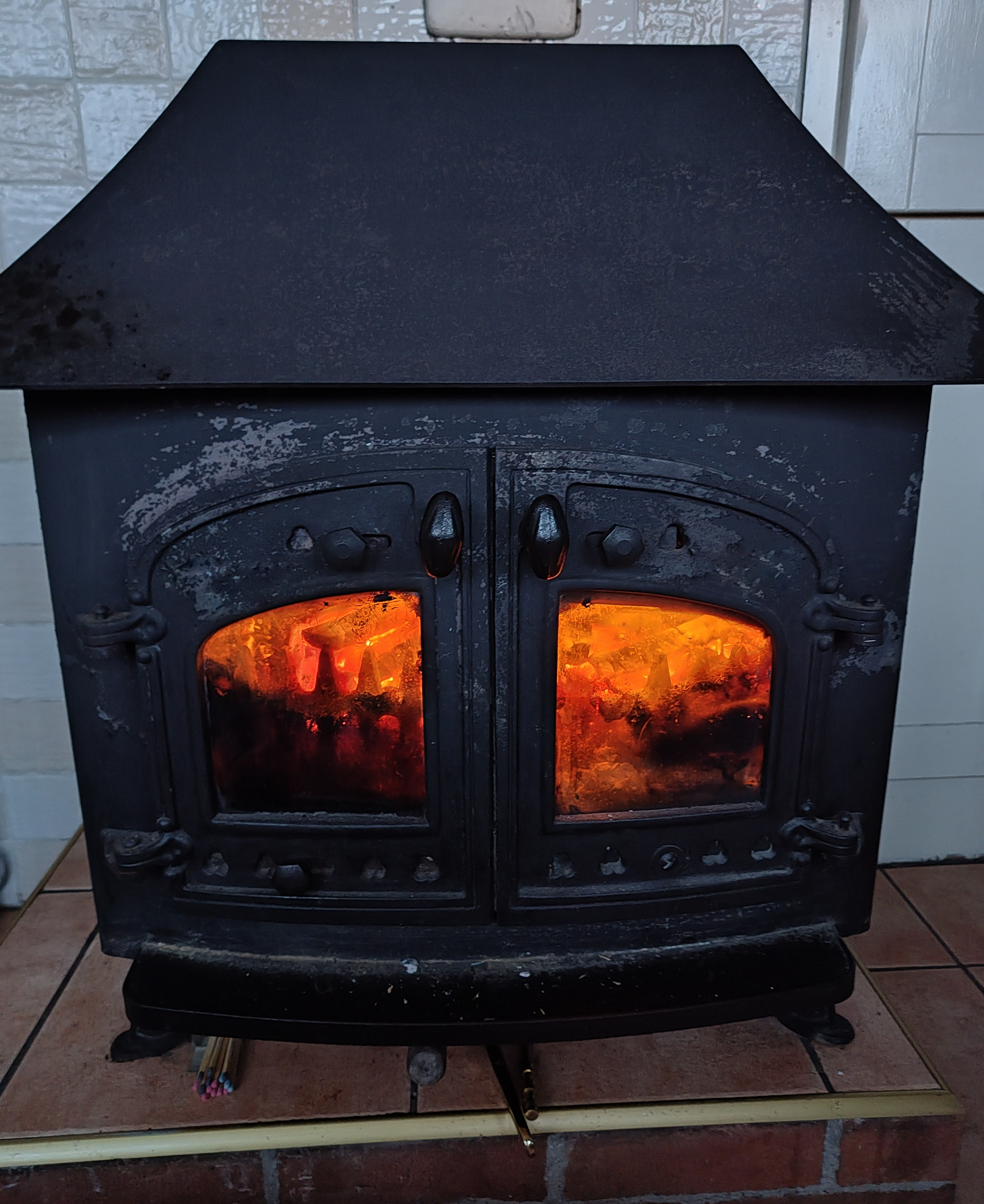 A woodburning stove