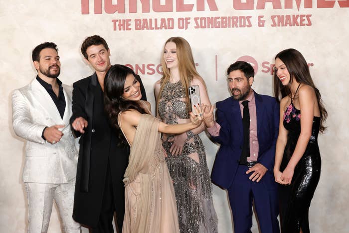 The cast of "The Ballad of Songbirds & Snakes"