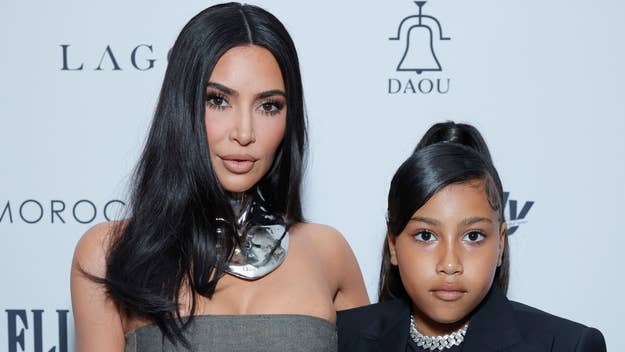 kim and north on the red carpet