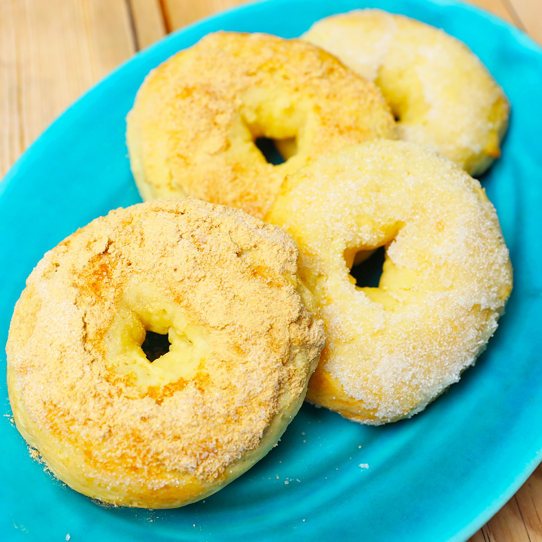 袋で混ぜるだけ】豆腐とホットケーキミックスで簡単おやつ！焼き