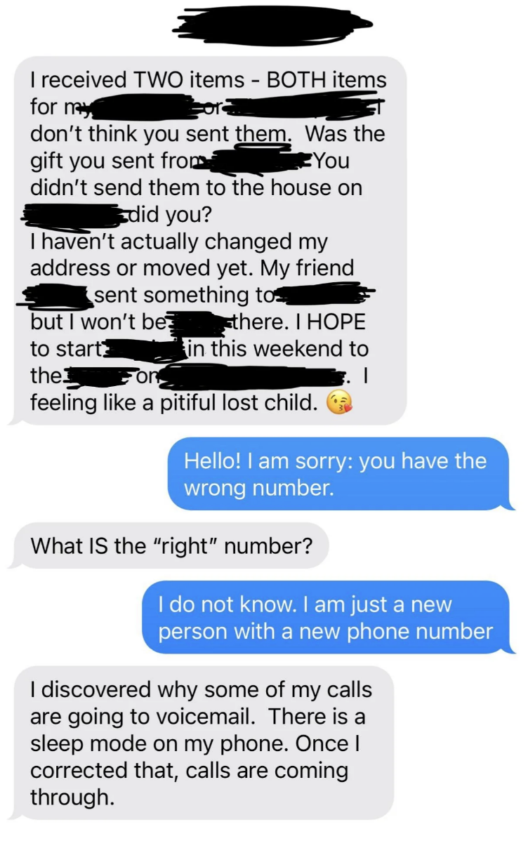 &quot;I am just a new person with a new phone number&quot;