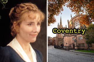 Emma Thompson and Coventry, England.