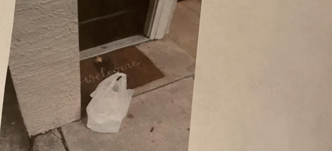 note left to the neighbor with a photo of the delivery they got