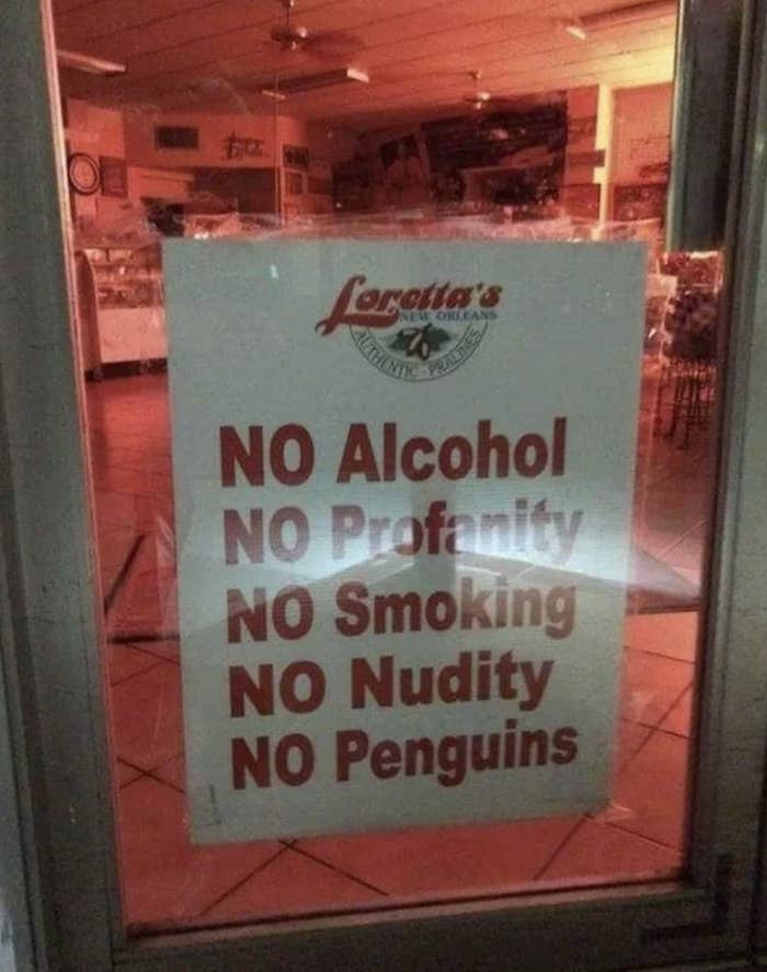 "NO Penguins"