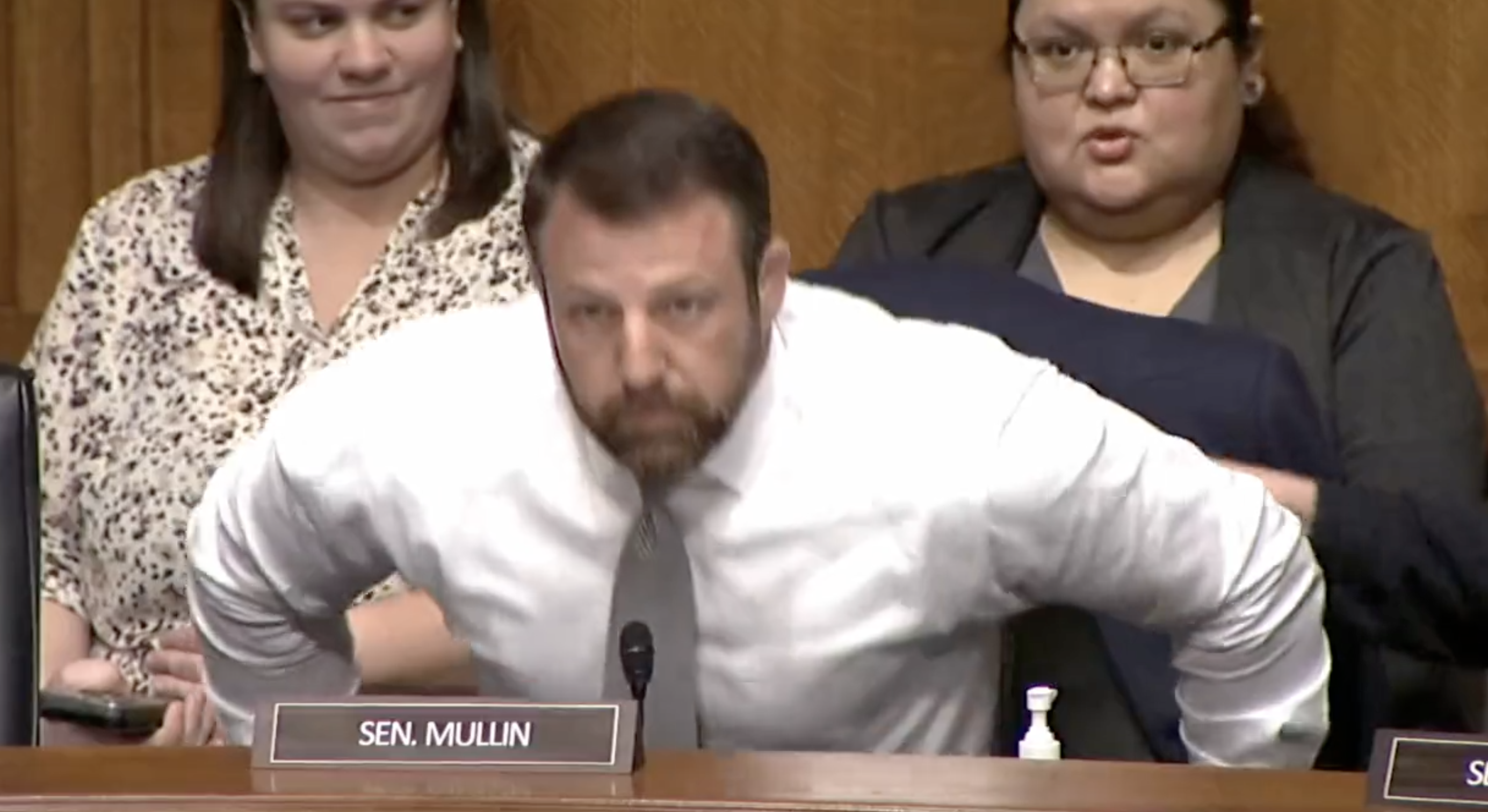 Closeup of Sen. Mullin