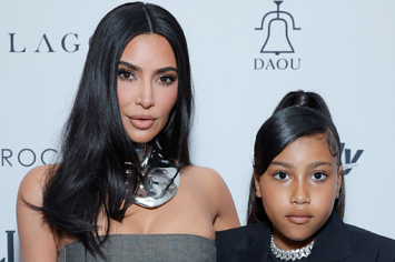 kim and north on the red carpet