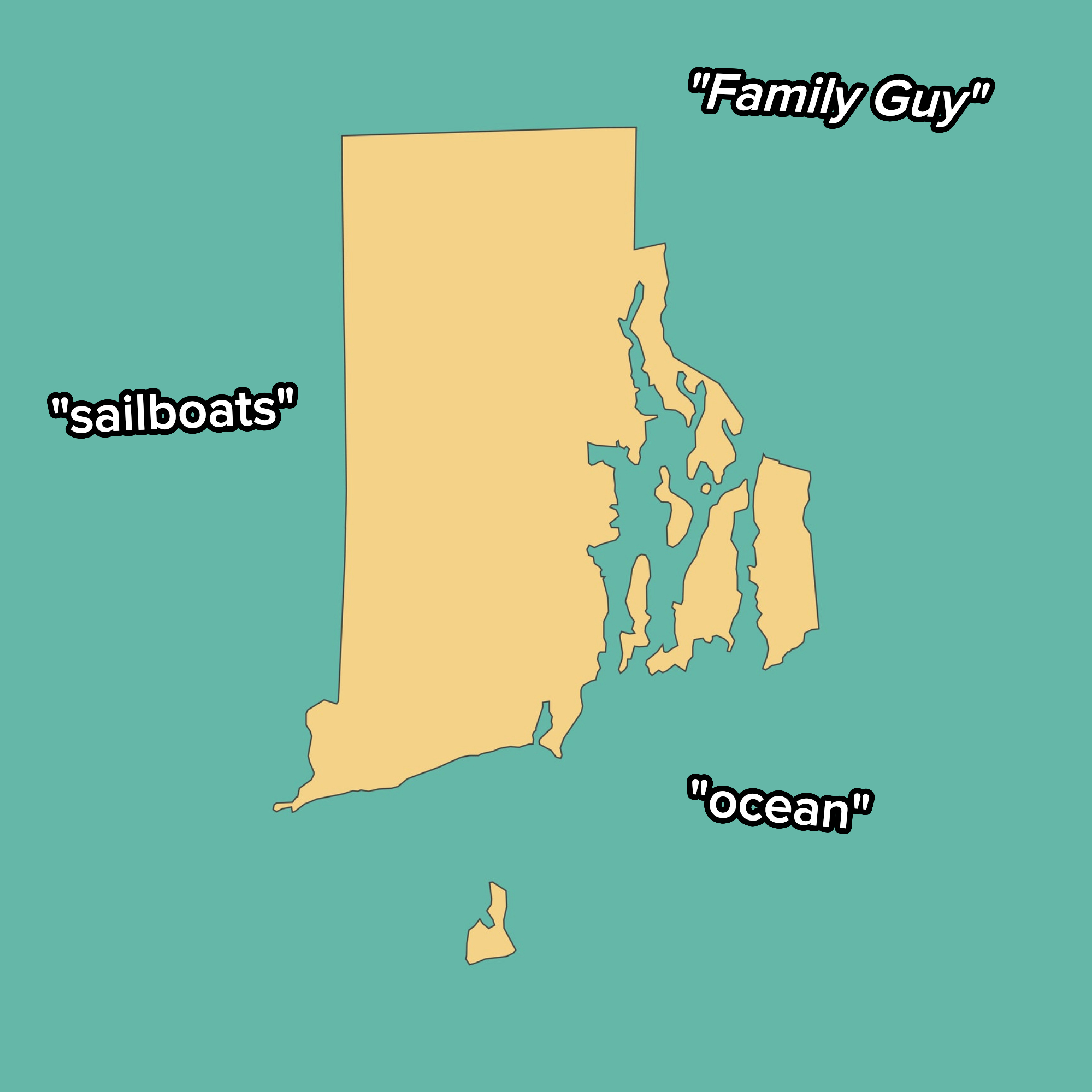 Rhode Island outline
