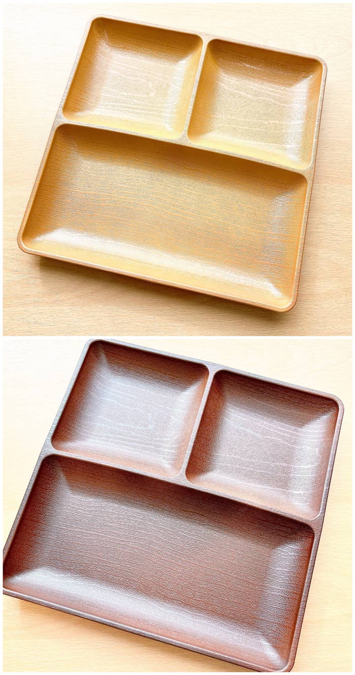 NITORI(ニトリ)のオススメのプレート「乾きやすい木製風 撥水角型ランチプレート」