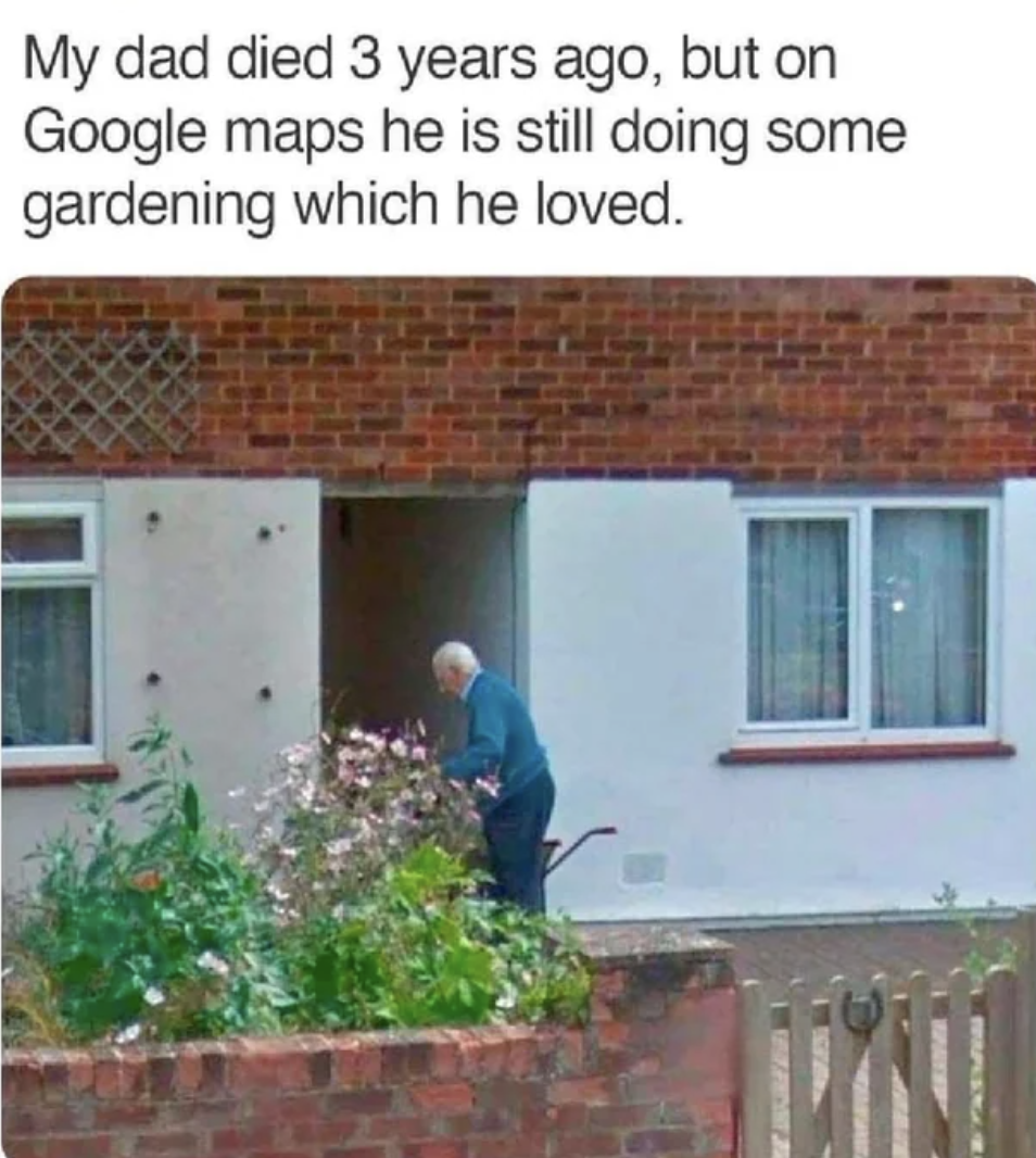 A man gardening