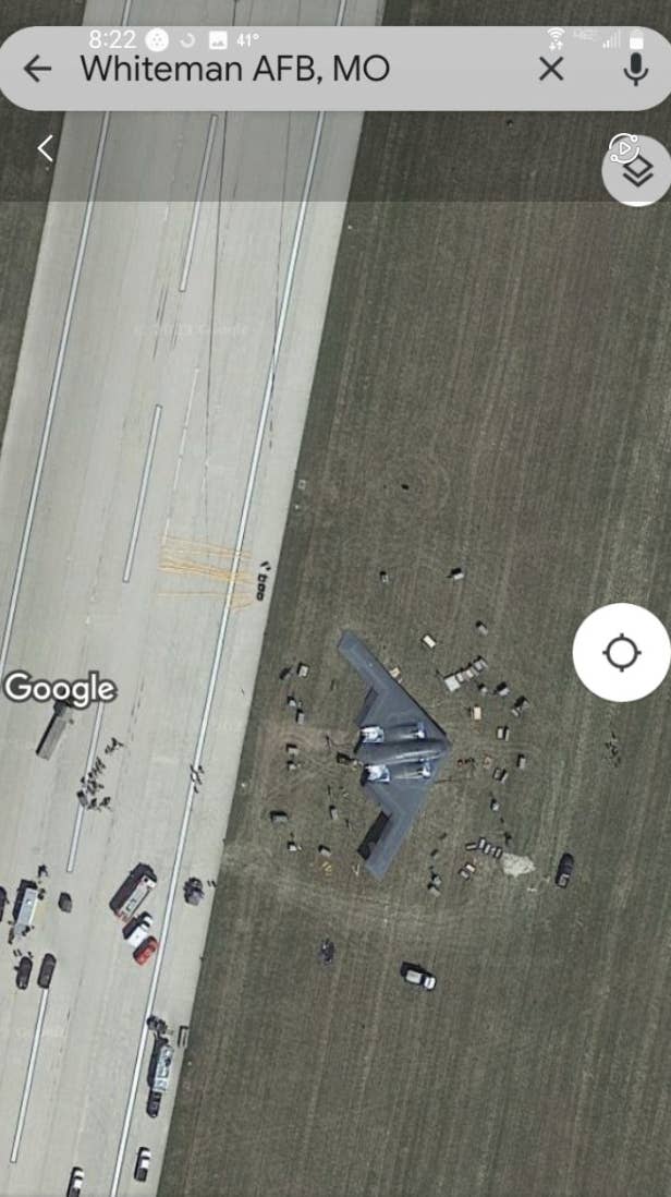 Aerial view of a plane crash