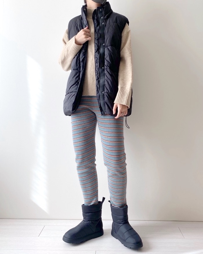 GU(ジーユー)のおすすめのファッションアイテム「ワッフルニットレギンスパンツ beautiful people +X」